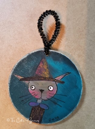 Witchy Cat ornament